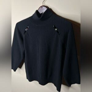 EVIE Black Cashmere Blend Sweater